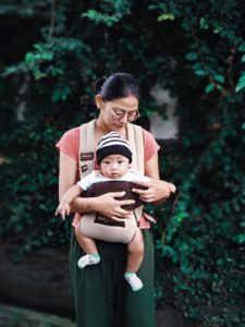 baby in sling 