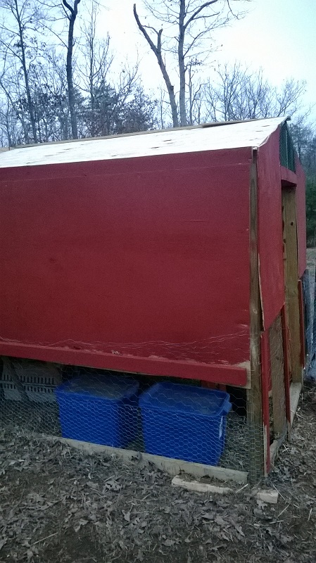 Walk-in chicken coop