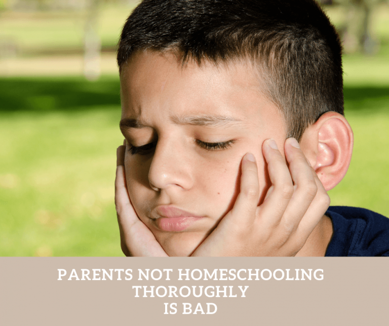 Improper homeschooling